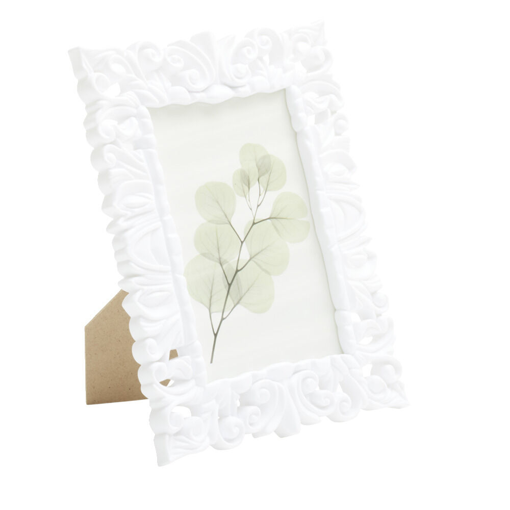 Cadre photo baroque plastique 15x20,6cm pour photo 10x15cm (2 modèles)