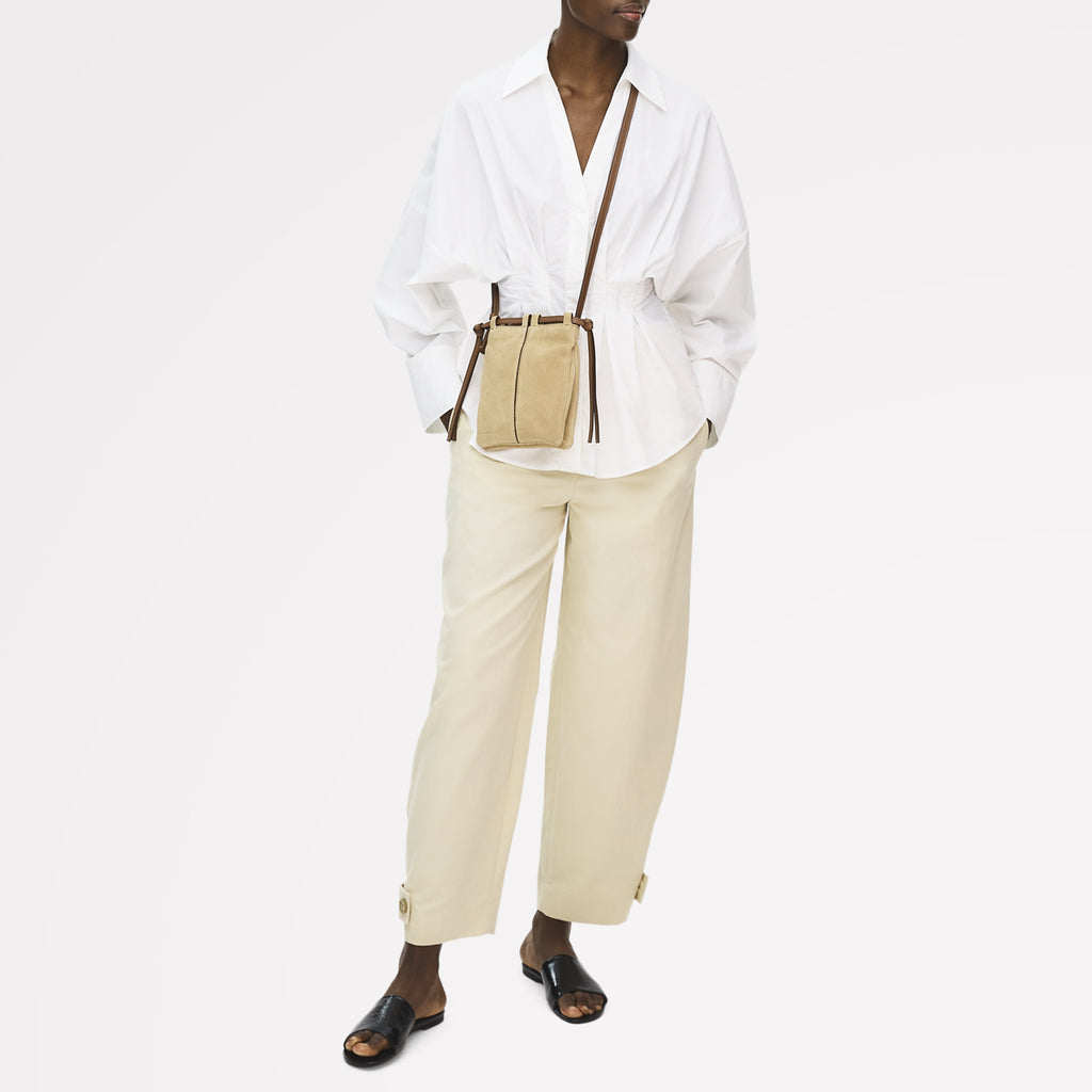 The Connaught - Suede - Small Open Top Cross Body