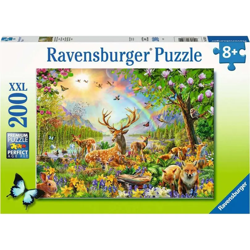 Puzzle 200-teilig Anmutige Hirschfamilie