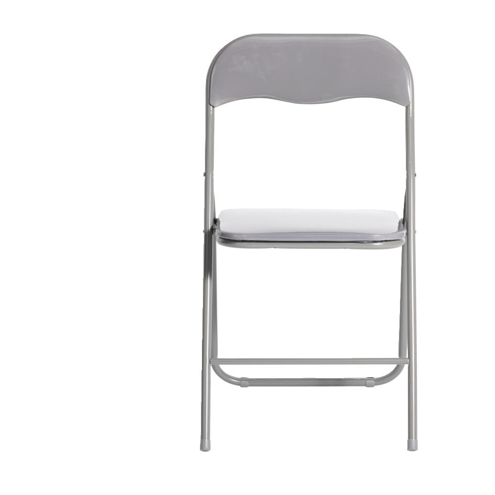Chaise pliante Tracy métal gris foncé L49xP49xH79cm
