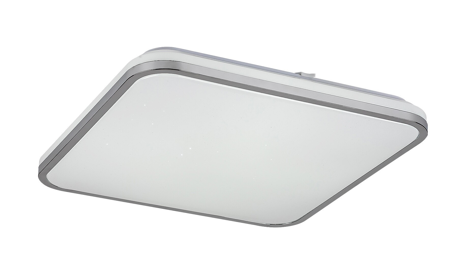 Plafon Linden z pilotem kwadratowy srebrny LED 1x72W 45,5cm IP20 Rabalux