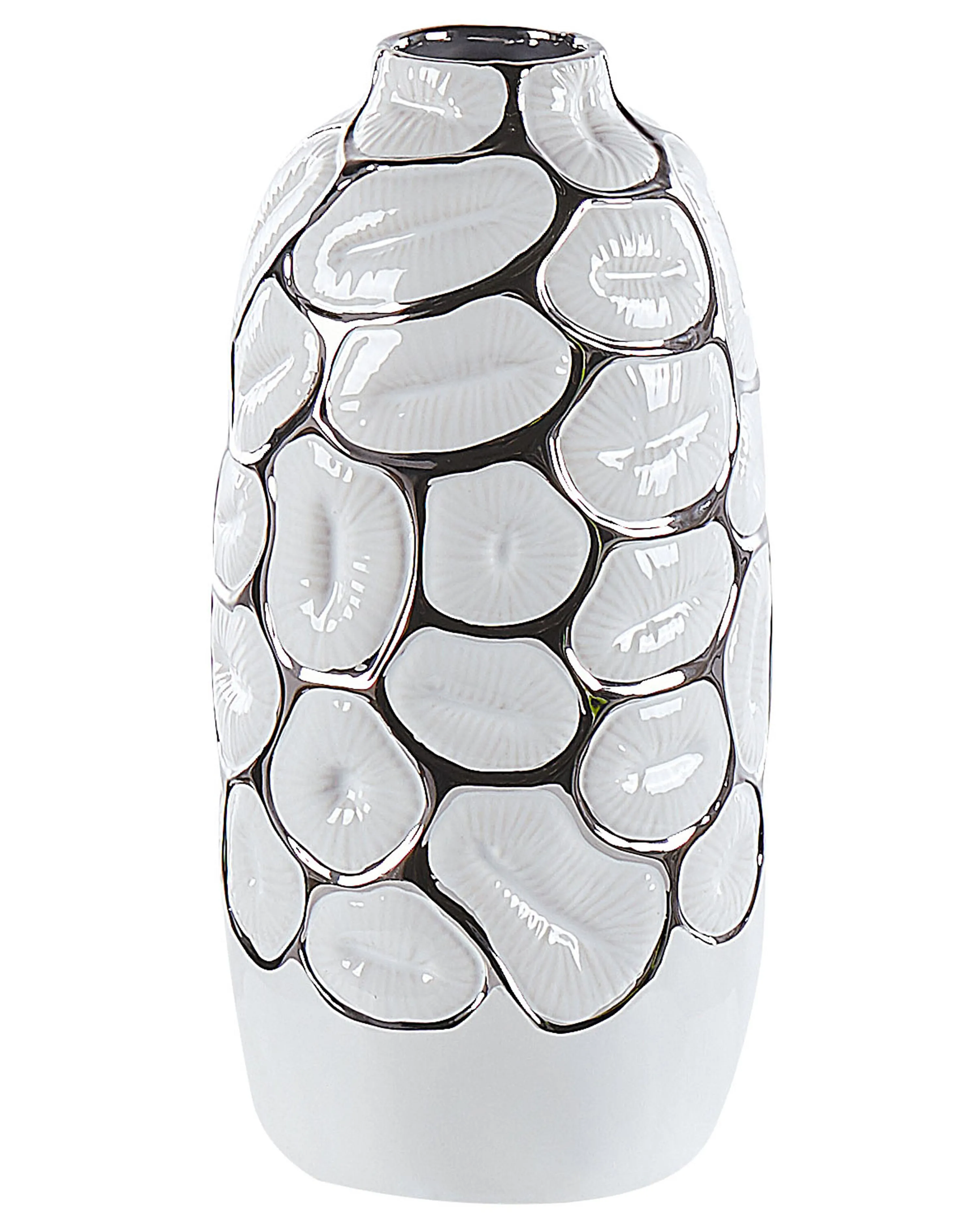 Decorative Vase CENABUM Stoneware 28 cm White