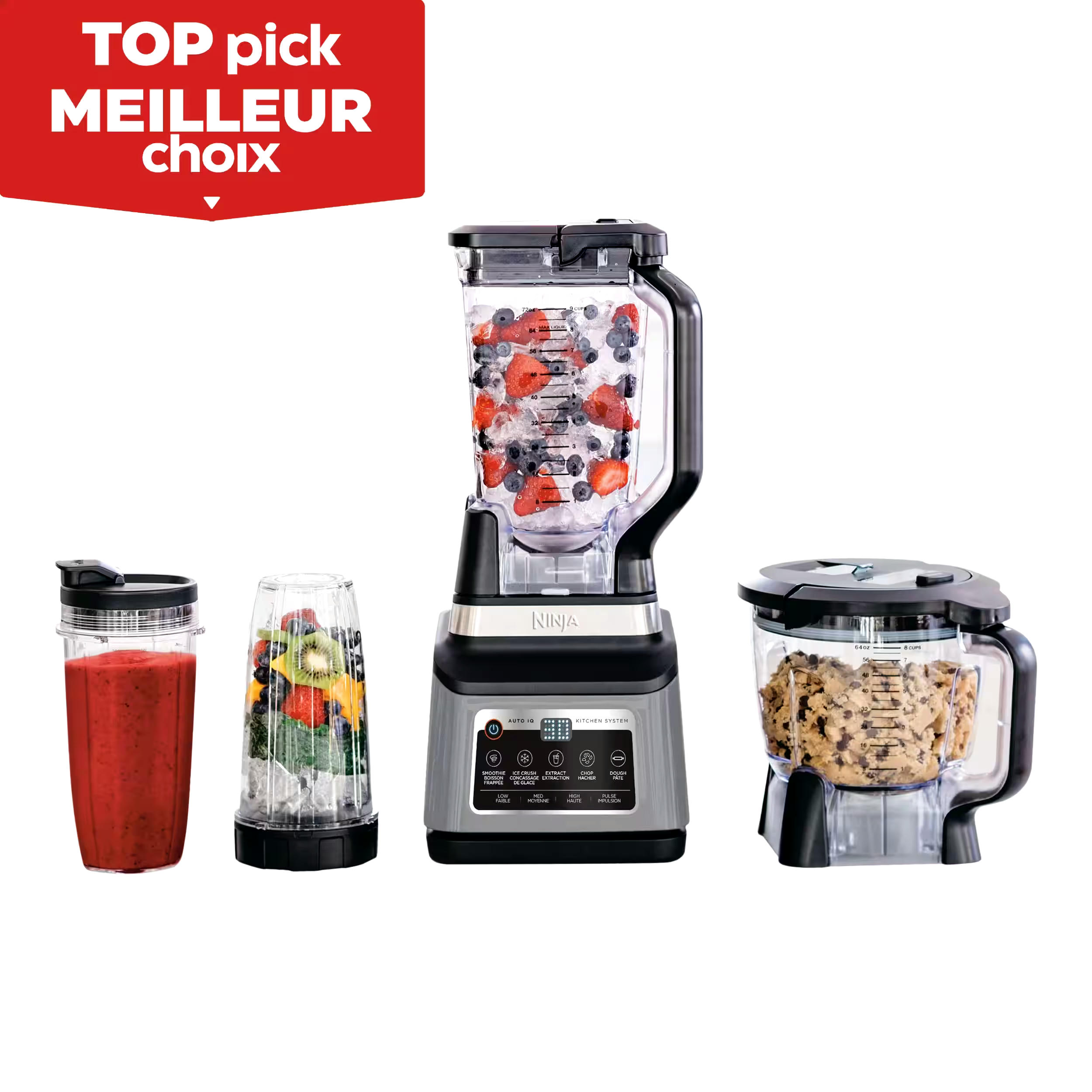 Ninja® Professional Plus Kitchen System/Food Processor w/ Auto-iQ®, Stainless Steel