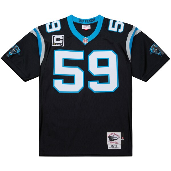 Luke Kuechly Carolina Panthers  2013 Authentic Throwback Retired Player Jersey - Black