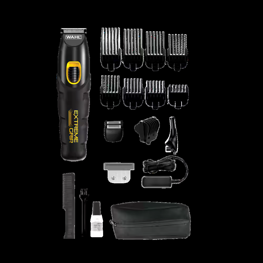 Wahl 3115 Lithium Ion Extreme Grip Multigroomer Kit with Face & Body Hair Clipper/Trimmer, 19-pc
