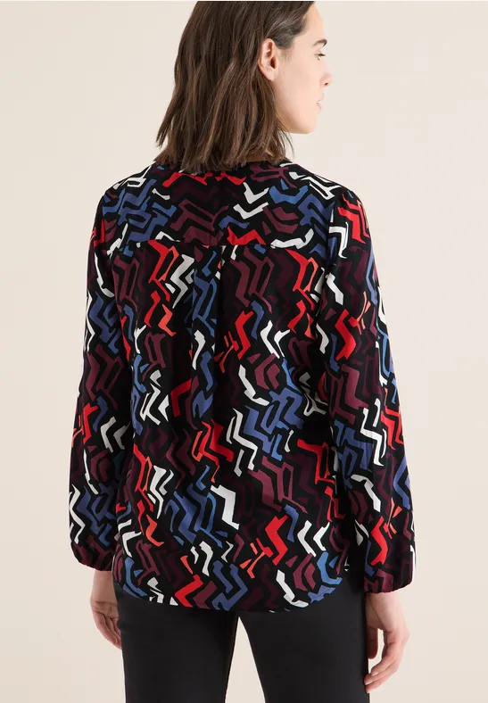 Bluse mit Grafikmuster