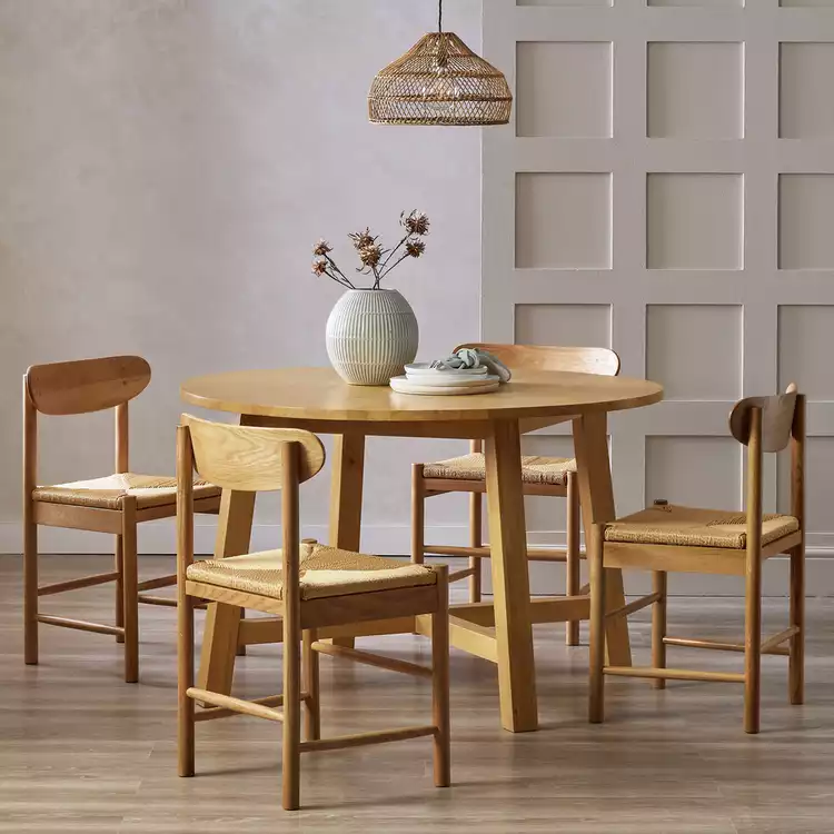 Habitat Trieste Oak Dining Table And 4 Chairs
