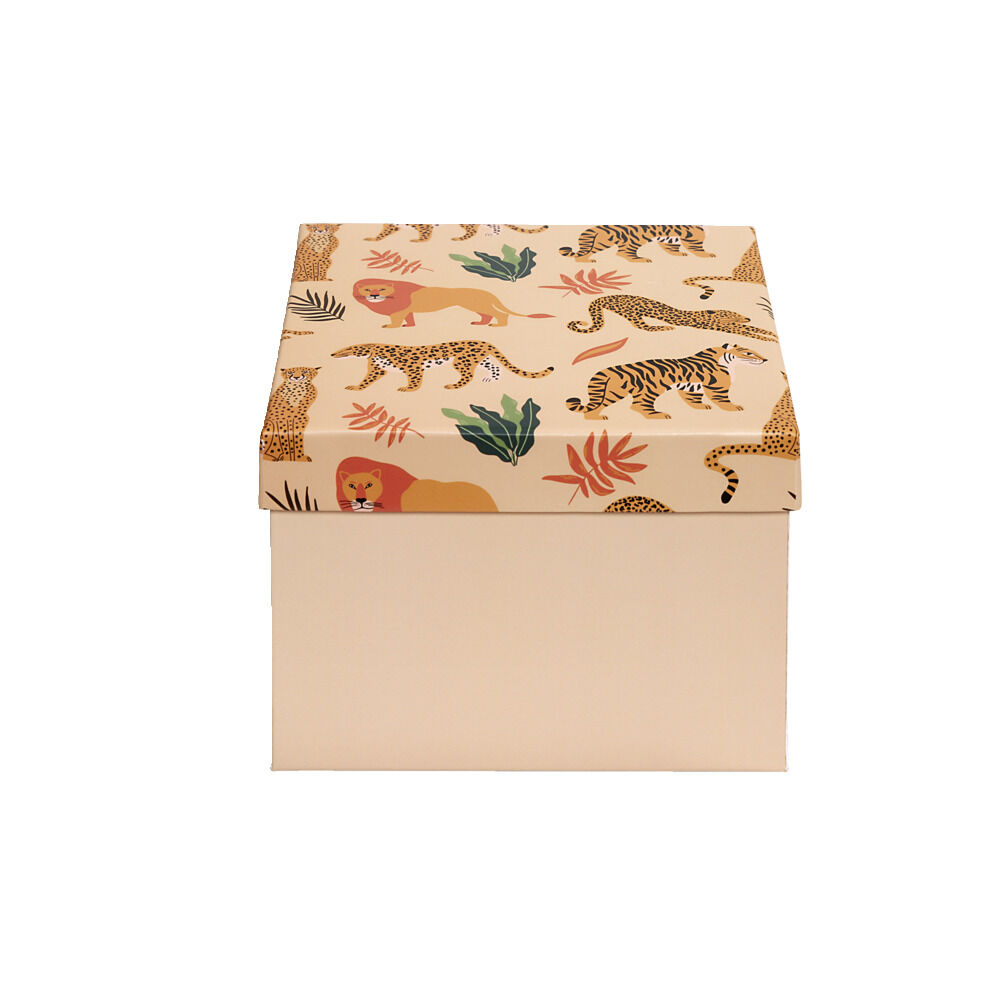 BoÎte à cadeau carrée 15x15xH11cm (2 modèles)