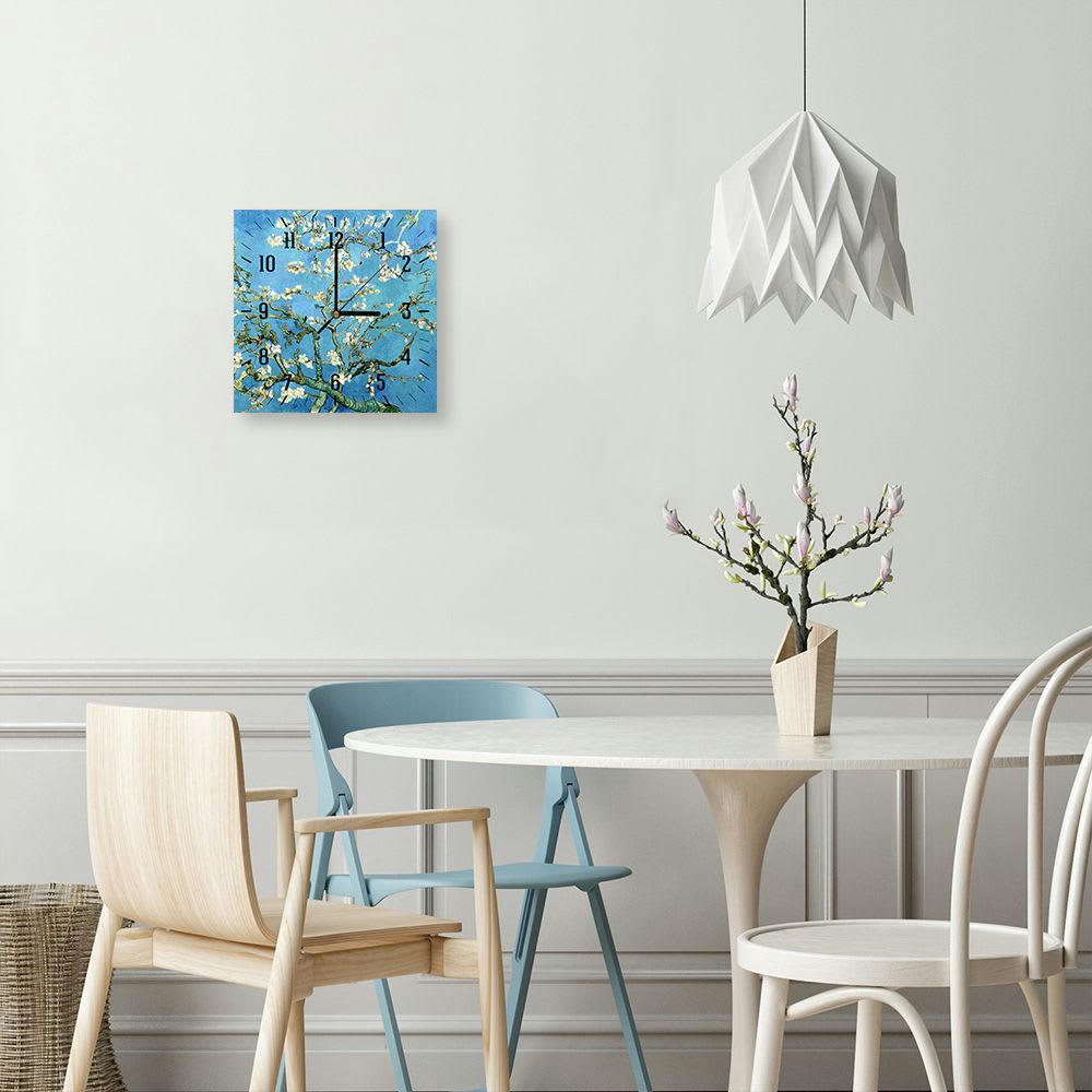 - Horloge murale amandier en fleurs Vincent Van Gogh 30x30cm