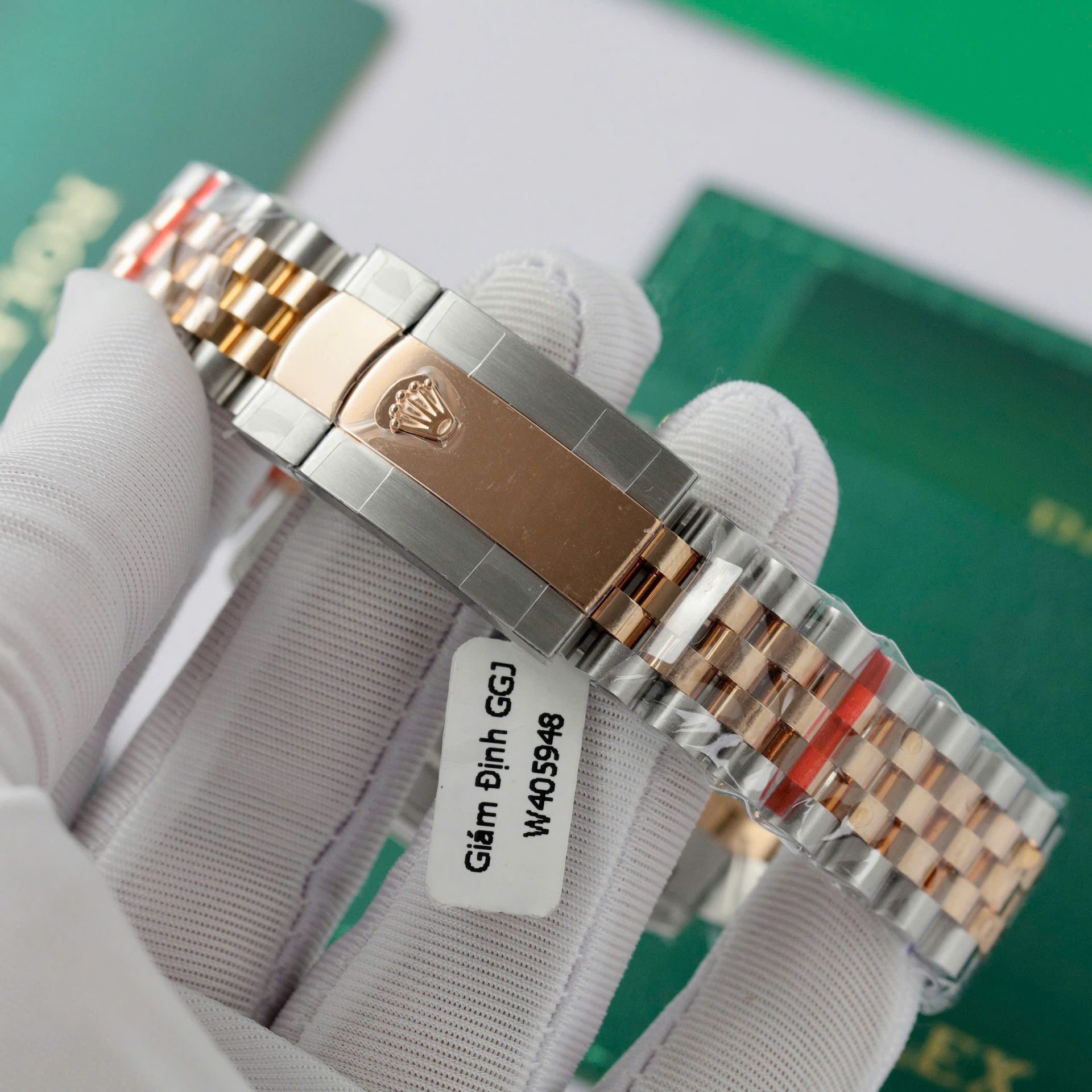 Rolex Datejust SS/RG Plated White Dial 41mm Jub Super Clone