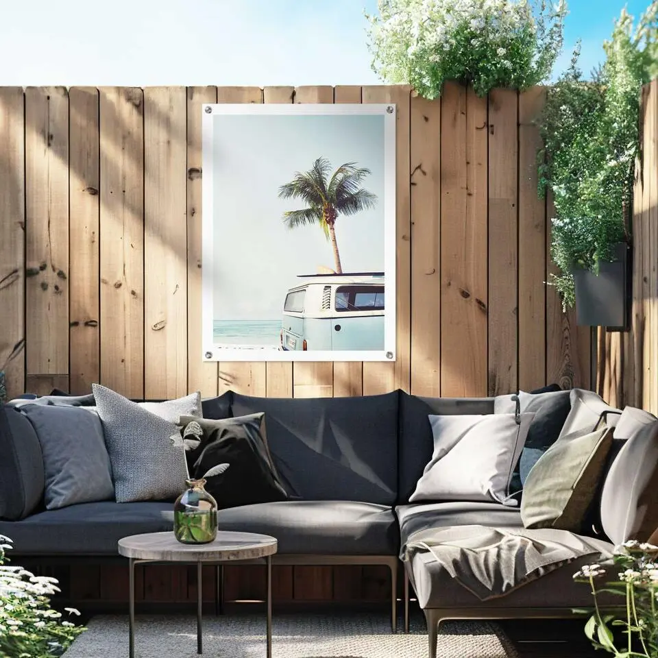 Tuinposter Summer Vibe - 80 x 60 - Blauw