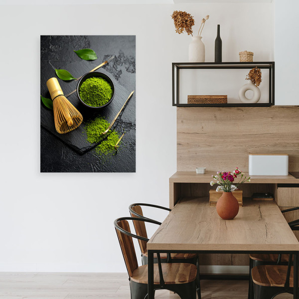 Obraz do kuchni restauracji, Matcha Herbata 20x30