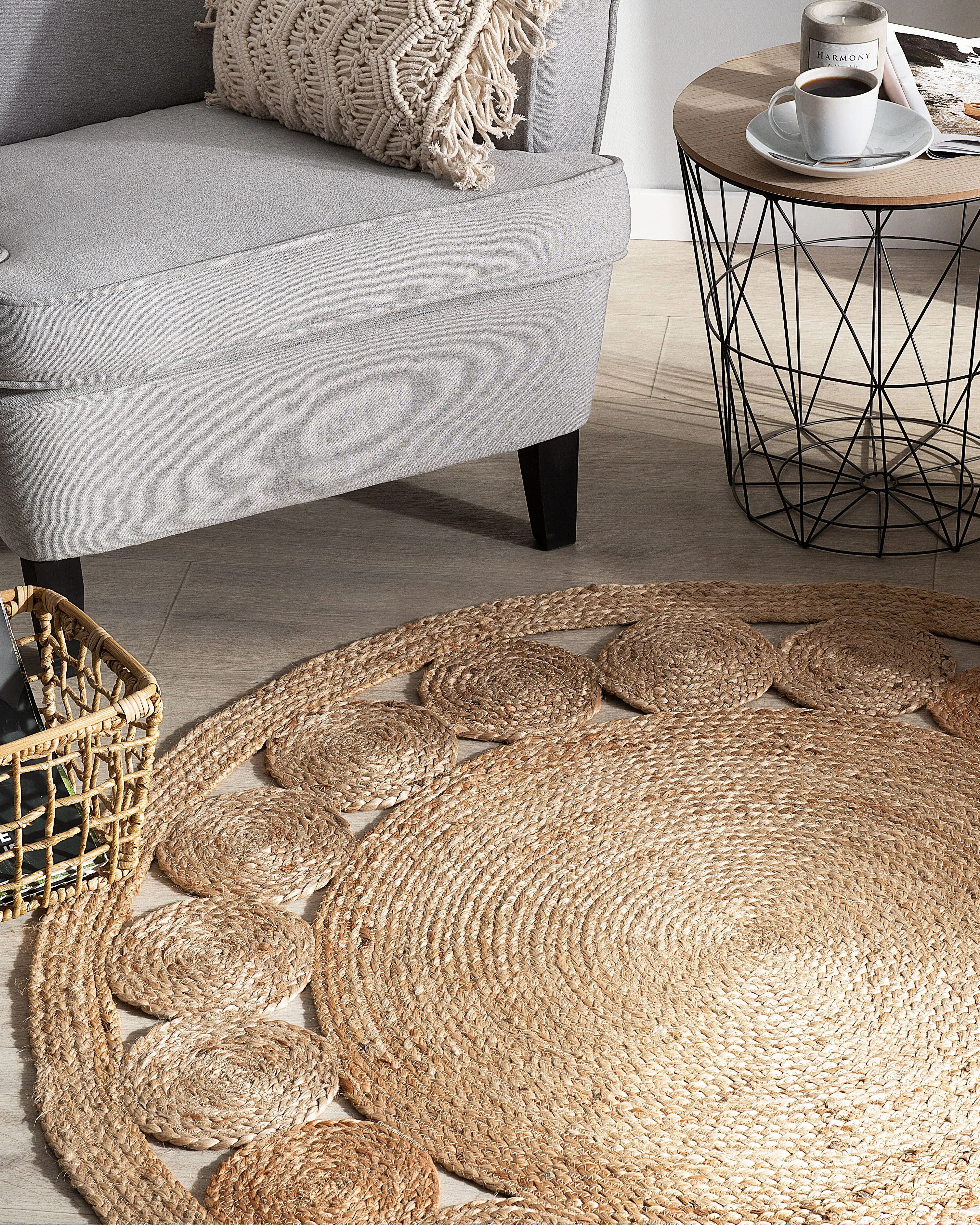 Rug AHLAT Beige ? 120 cm Jute