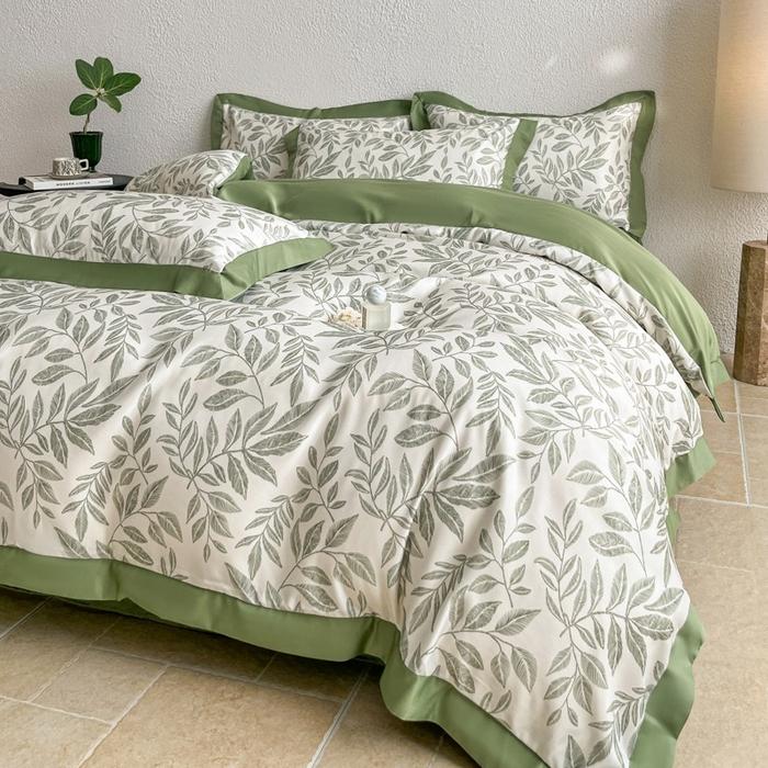 Retro Sateen Print Luxury Bedding Set