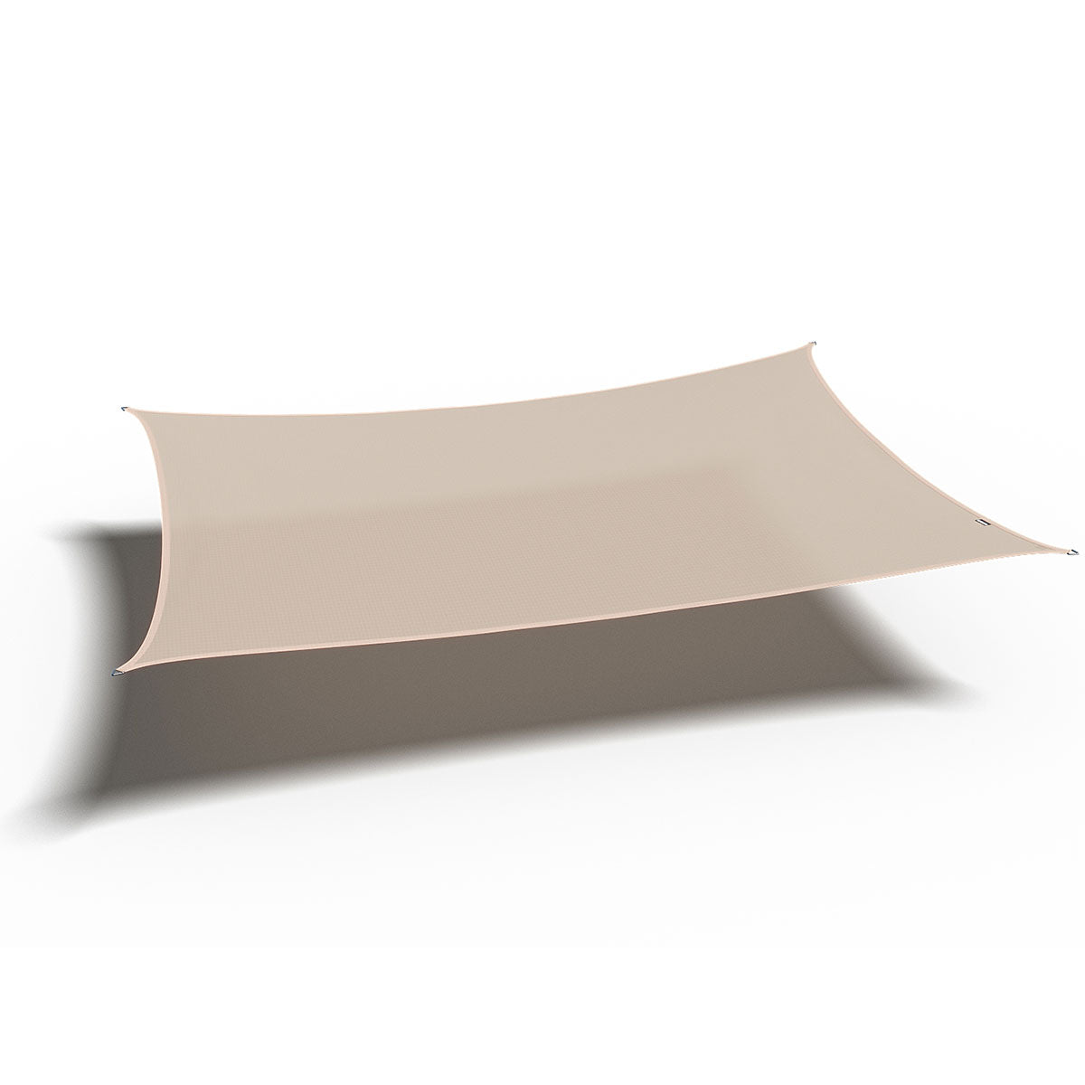 Platinum schaduwdoek Coolfit rechthoek gebroken wit 3.0x4.0x3.0x4.0 m