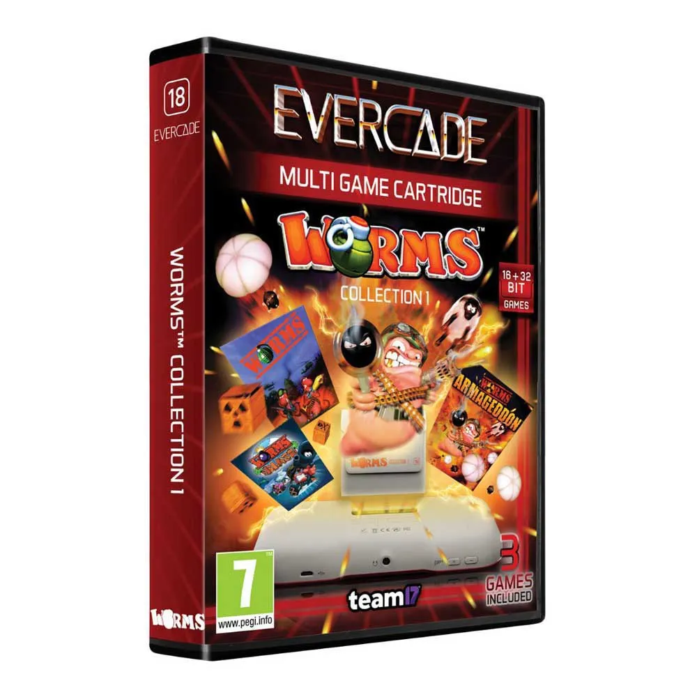 Nintendo Switch Evercade Worms Collection 1 Retro videogame