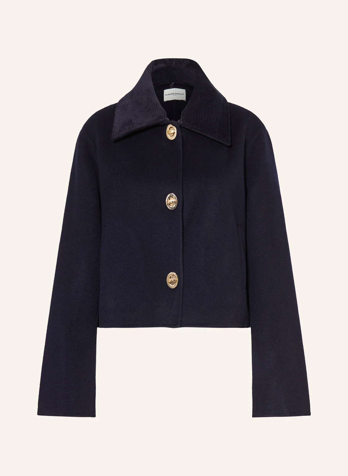 CLAUDIE PIERLOT Kastenjacke mit abnehmbarem Kragen