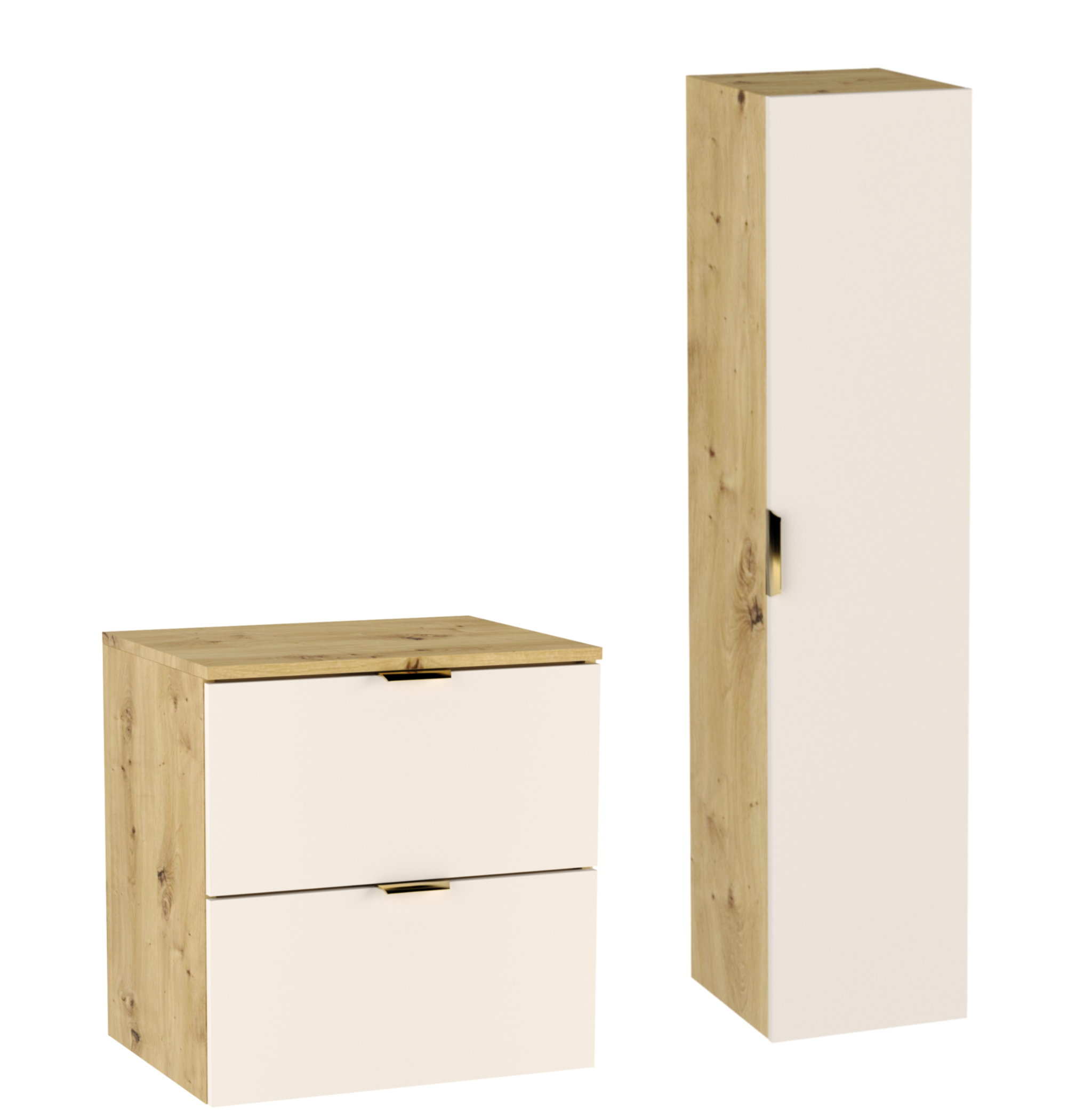 Zestaw Łazienkowy 60cm Kaszmir / Dąb Orzech Orio