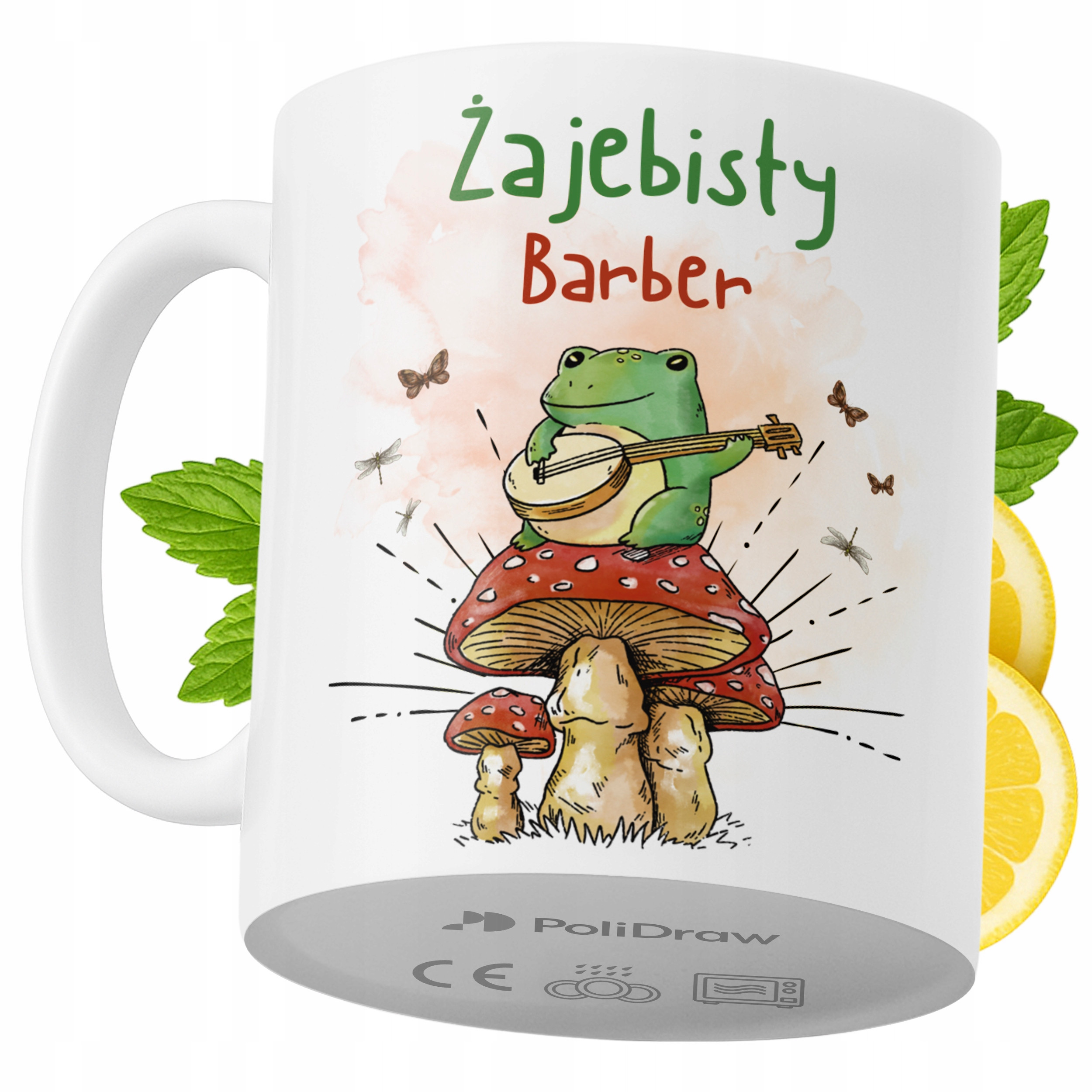 Kubek Dla Barbera na Prezent z Nadrukiem ze Zdjęciem 330 ml PoliDraw