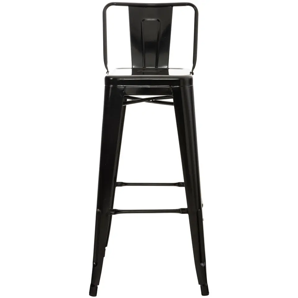 CLP Barkruk Mason natura Frame - Metaal - zwart