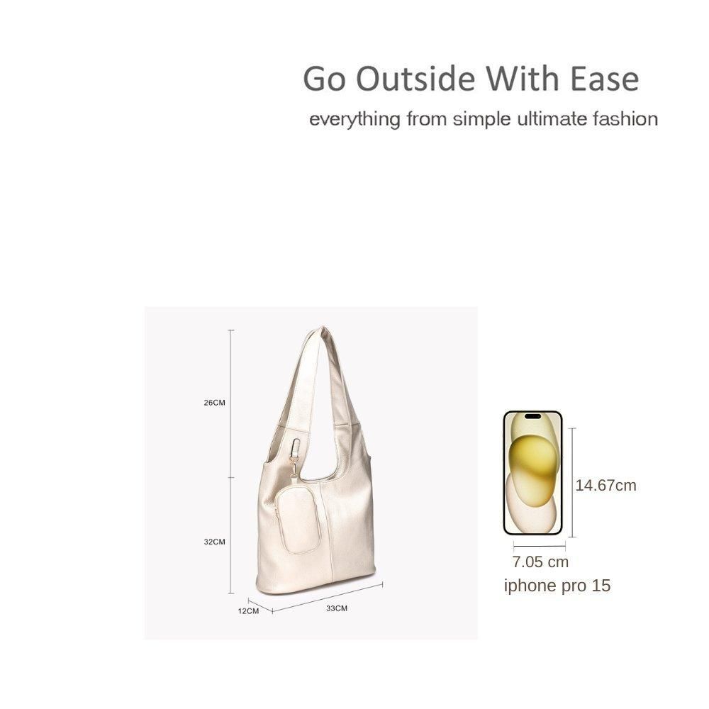Kitise Elegant Chic 2-in-1 Shoulder Bag with Detachable Wallet