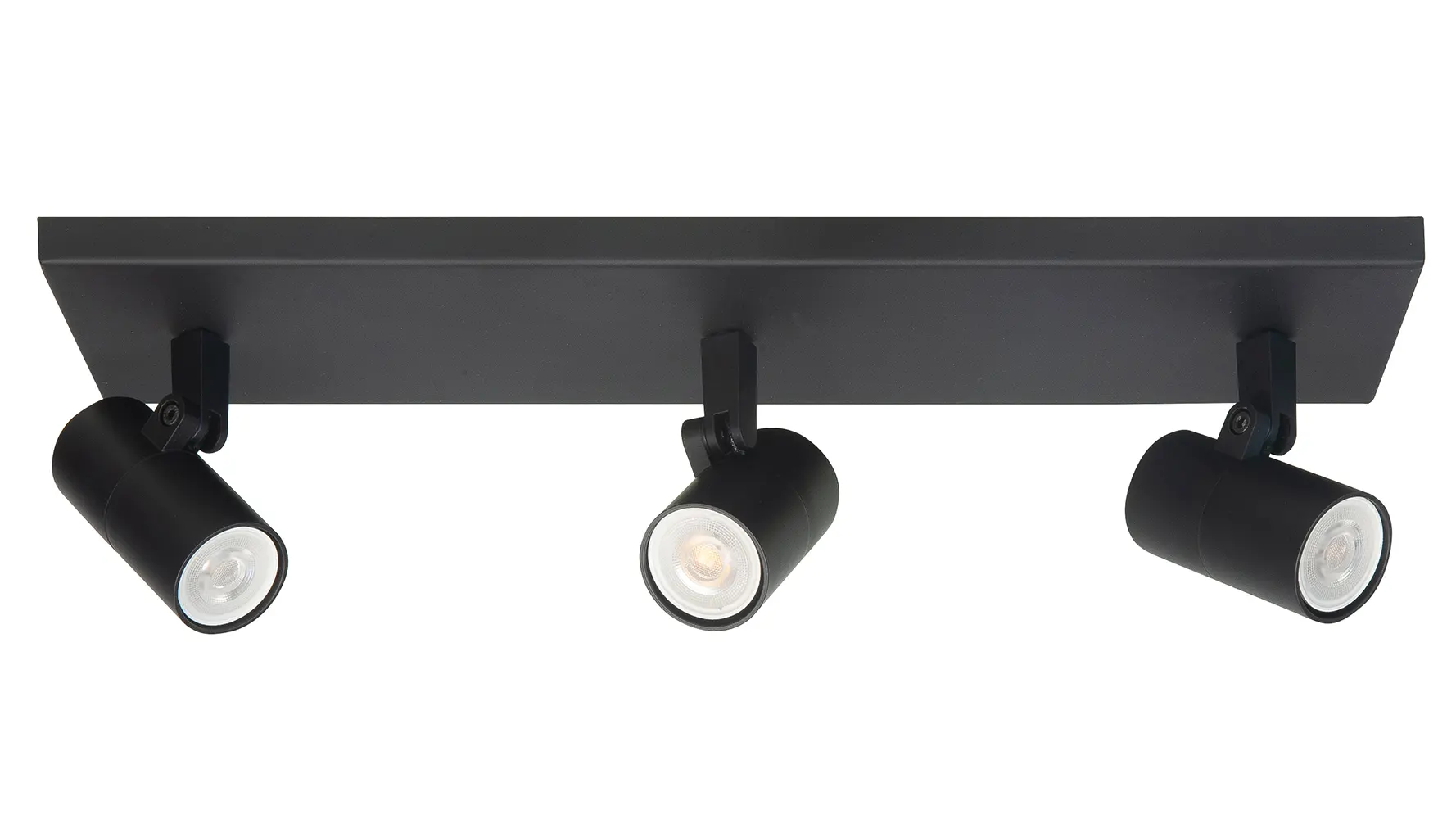 Highlight spot Picollo - 3 lichts - 40 x 11  cm - zwart