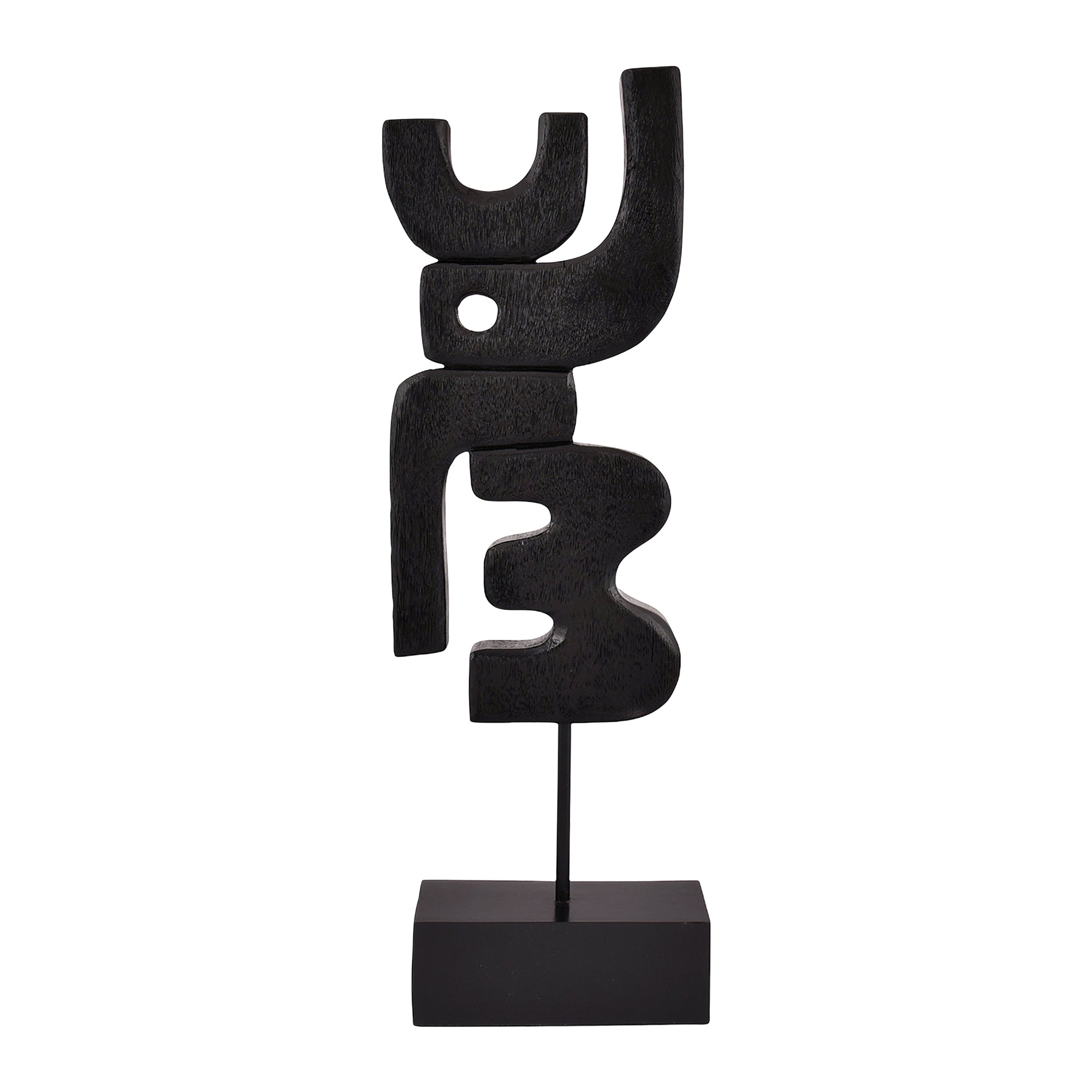by fonQ Structure Ornament H 57,5 cm - Zwart