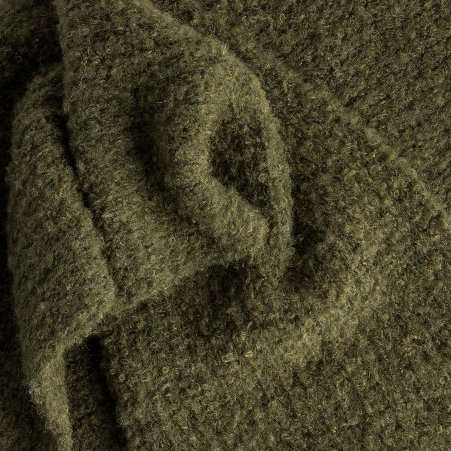Echarpe verte tricot côtelé