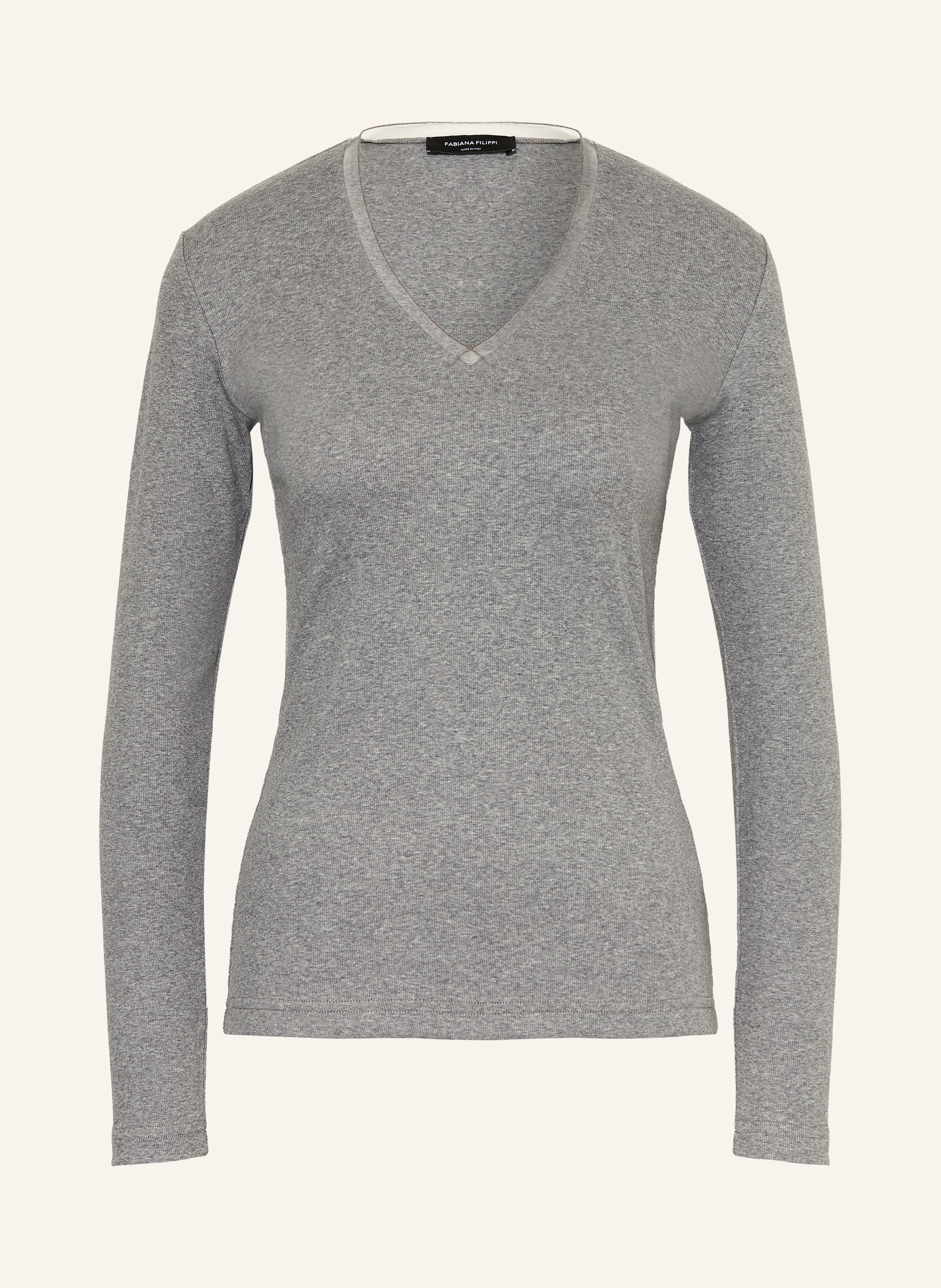 FABIANA FILIPPI Longsleeve mit Schmuckperlen