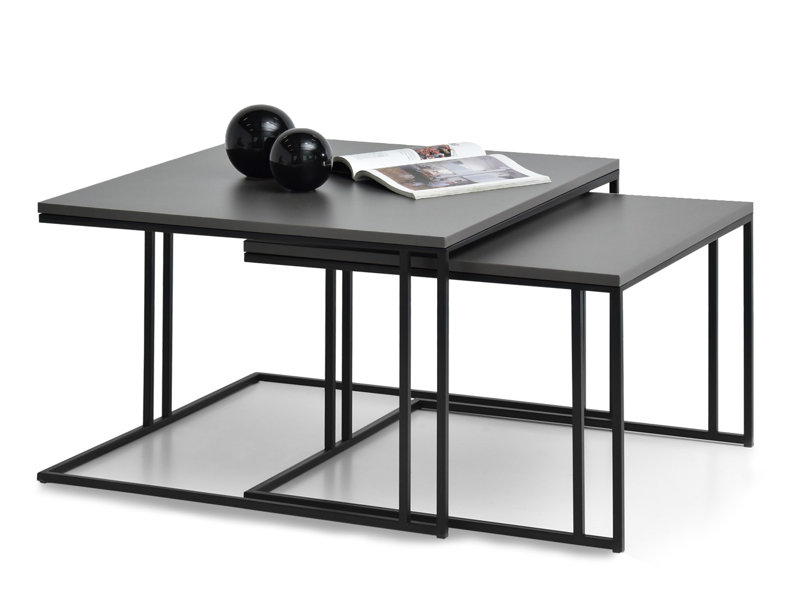Set-Ława Dark-Xl Szary-Grafit;Dark-S, Podst Czarny