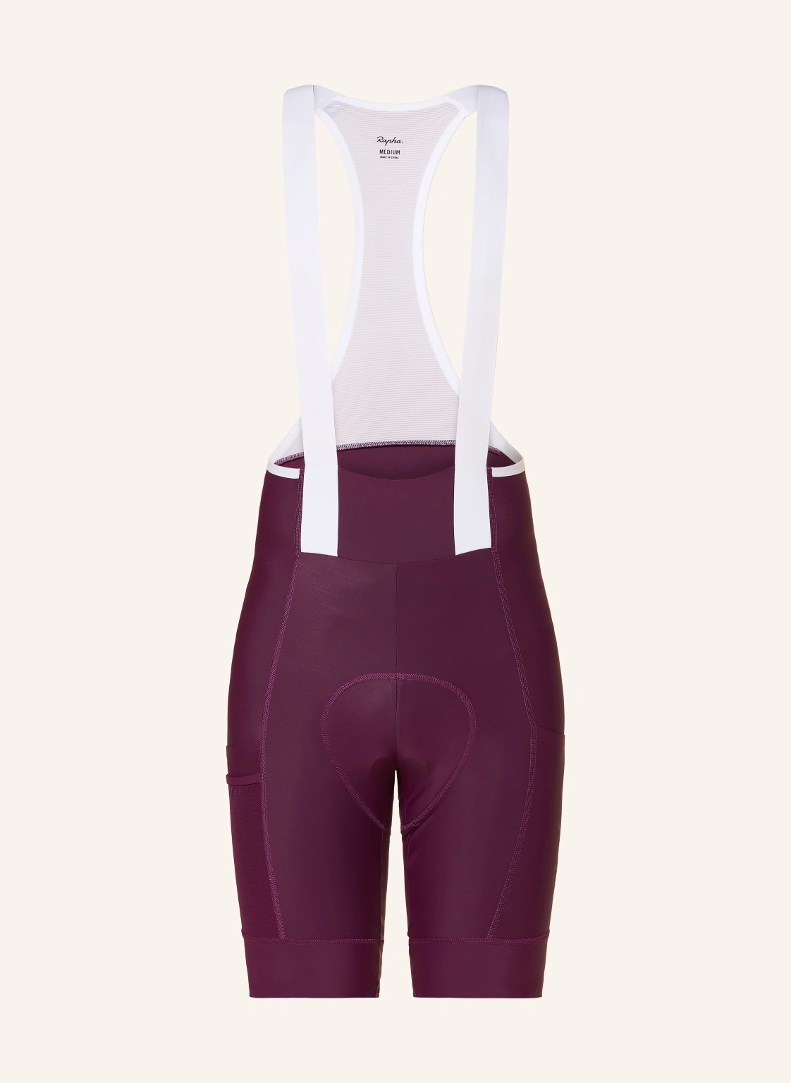 Rapha Radhose BREVET ELEMENT CARGO BIB mit Trägern und gepolstertem Einsatz
