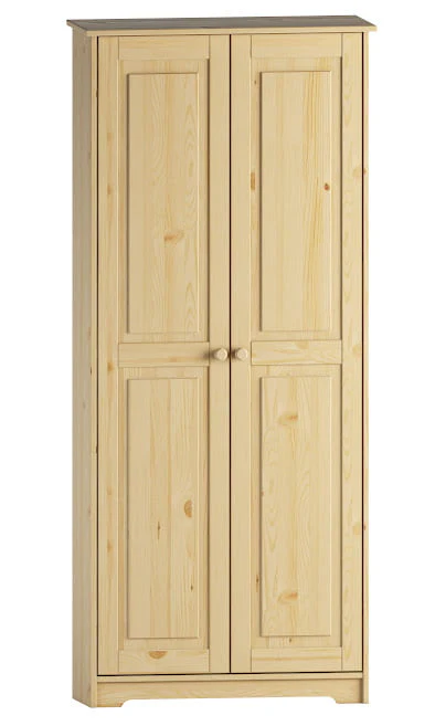 Solid Wood Pantry Storage Cabinet, Freestanding Kitchen Cupboard, Closet with Shelves