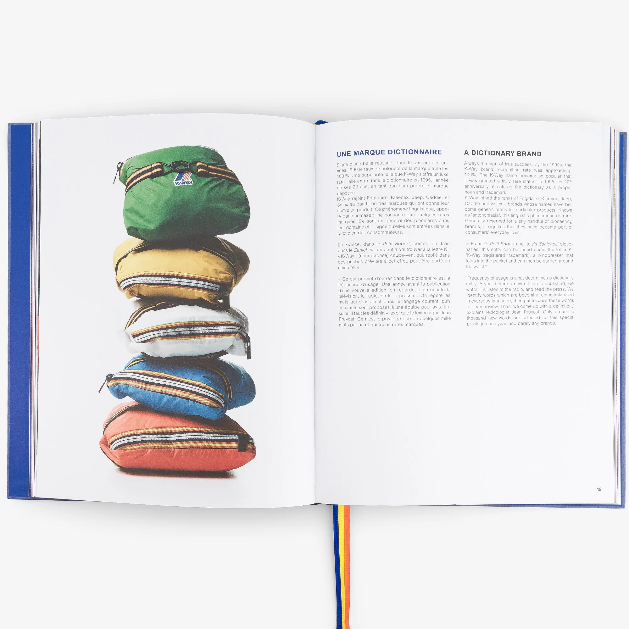 ANNIVERSARY K-WAY BOOK FR