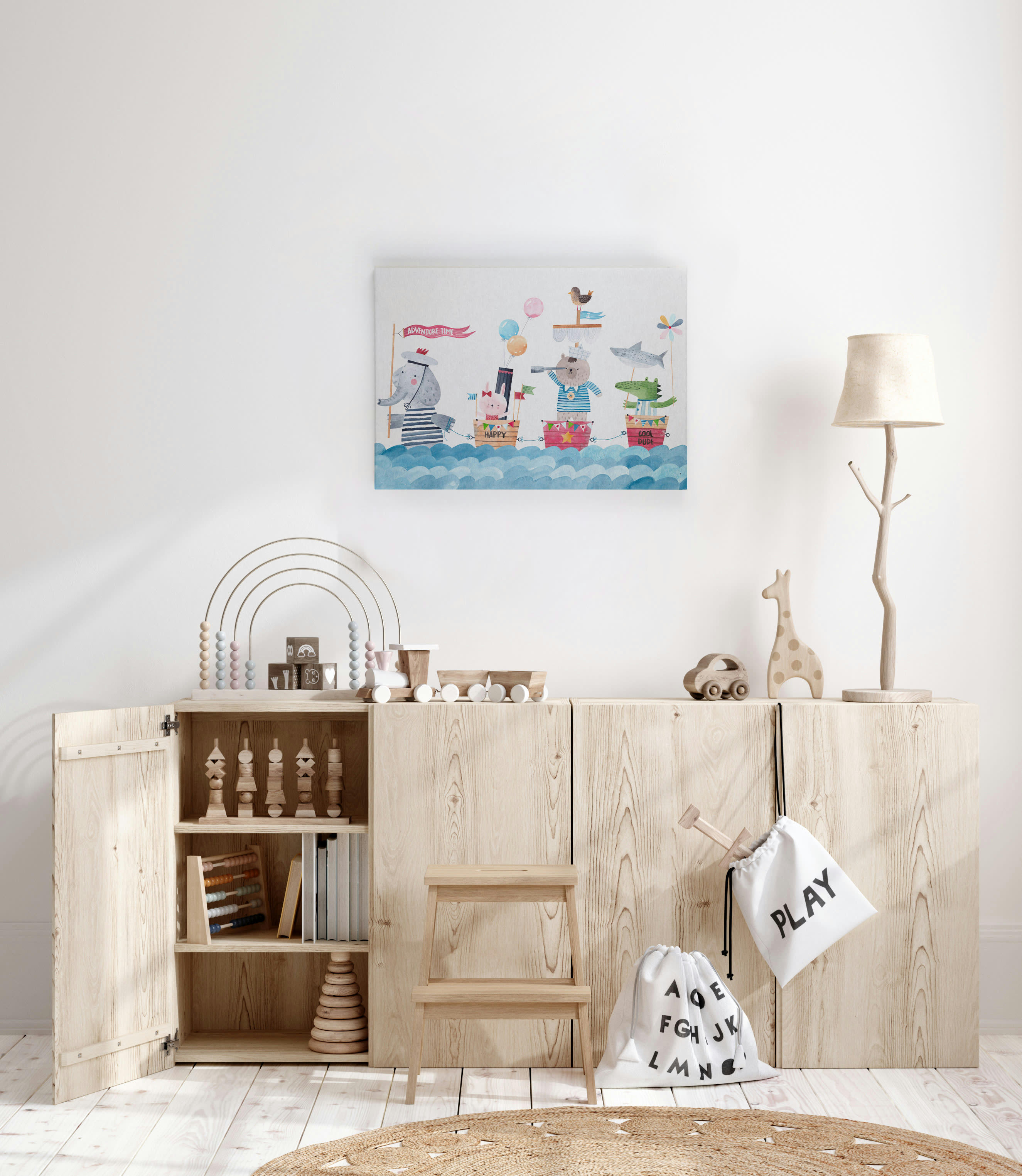 OCEAN TRIP - Peinture sur toile 60x40 Imprimé Voyage Océan