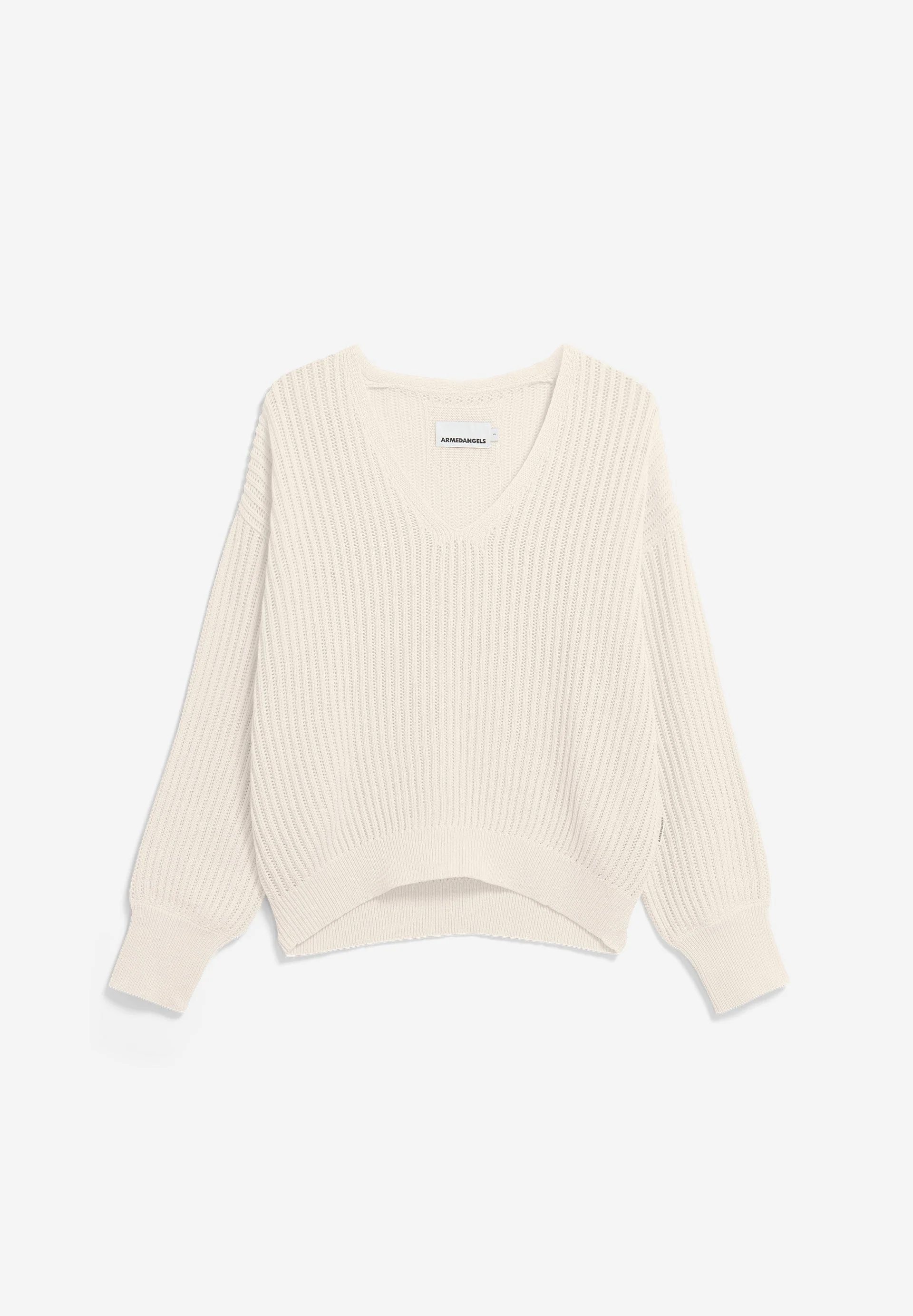 LEINEN-MIX STRICKPULLOVER