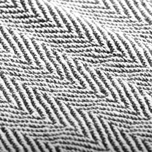 NNEVL Throw Cotton Herringbone 125x150 cm Navy Blue