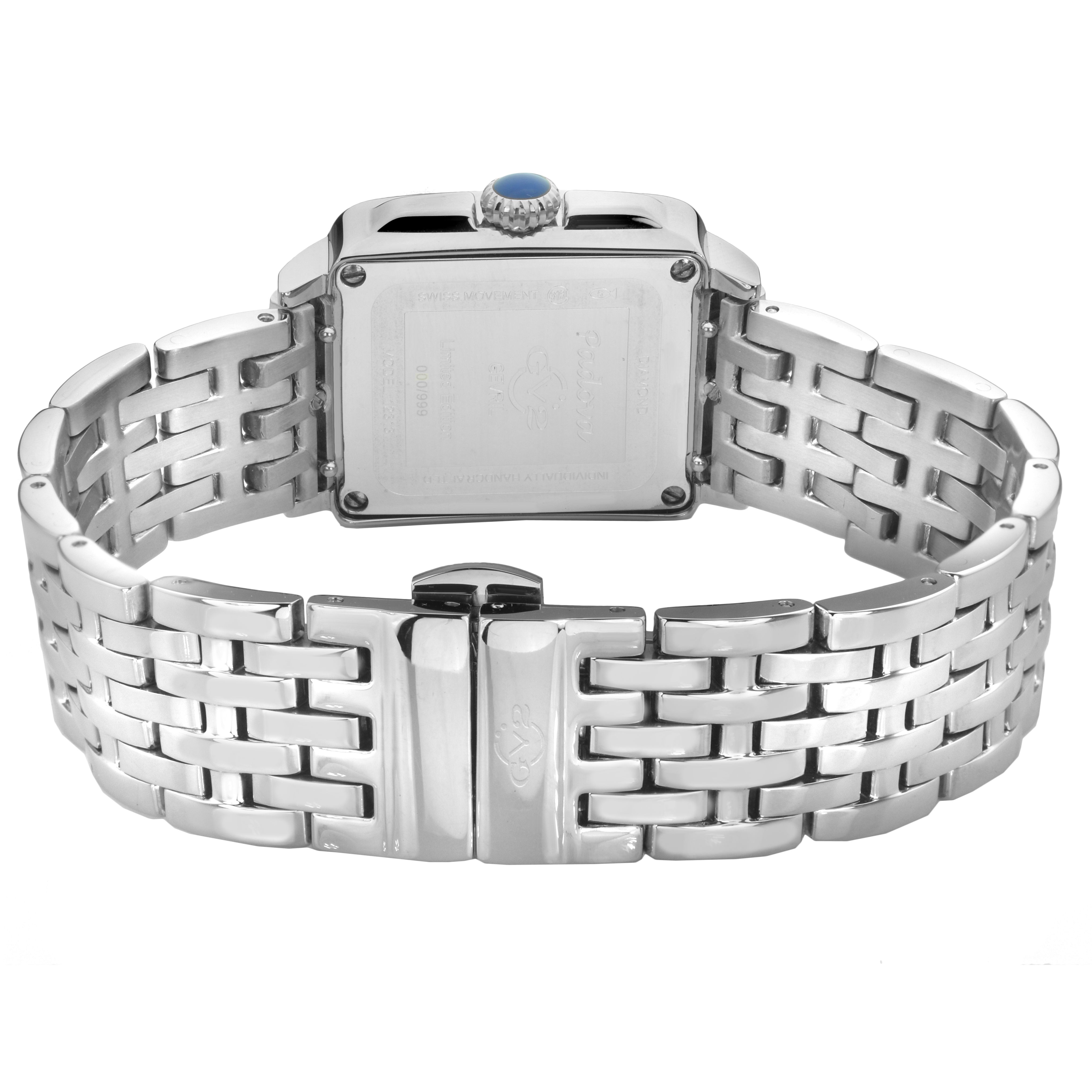 GV2 Padova, Swiss Quartz Watch, Gray Dial, 316L Stainless Steel, and Sapphire Crystal