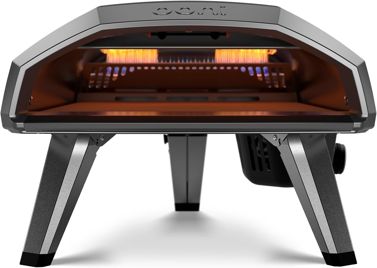 Ooni Koda 2 Propane Gas Pizza Oven – 14 Gas Powered Outdoor Oven with 28 mBar Regulator and Gas Hose  Gas Powered Portable Pizza Oven - Foundry Black