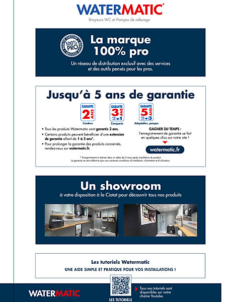 Neutraliseur COMPACT des condensats de chaudières GAZ à condensation WATERMATIC WATERNEUTRAL livré avec 1 sachet de granules