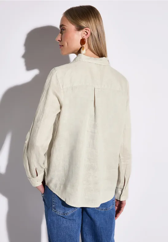 Leinen-Hemdbluse