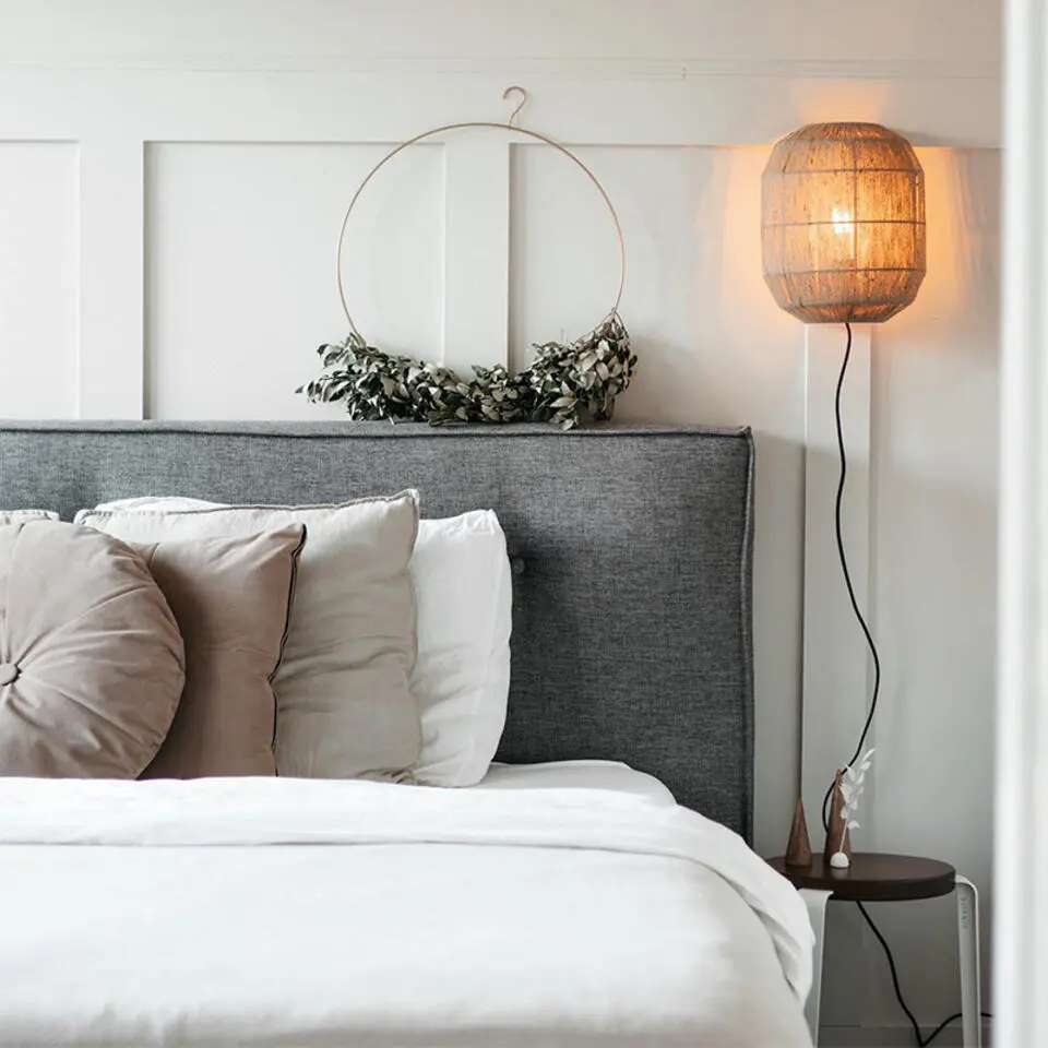 Qazqa wandlamp riki beige e27