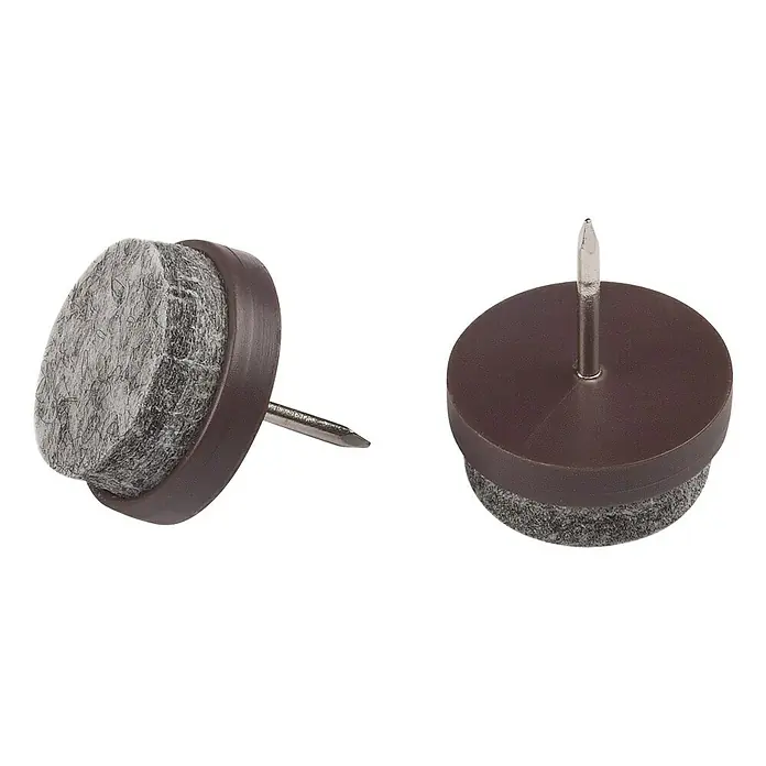 MØBELKNOTTER STABILIT MED STIFT BRUN 20MM 24STK