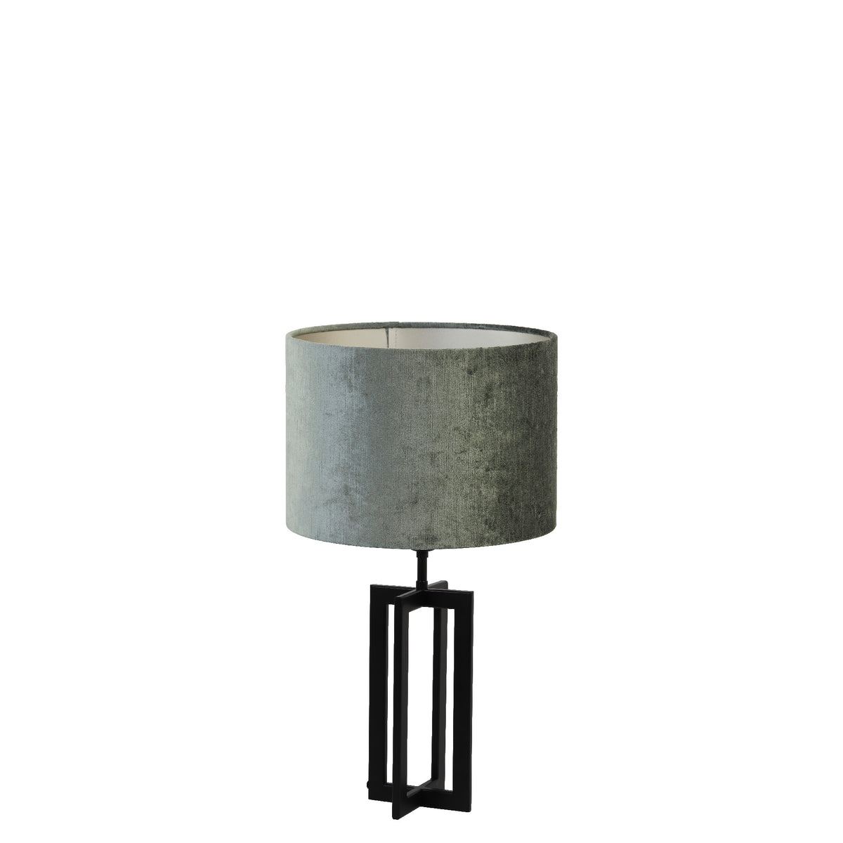 Light & Living tafellamp Mace/Gemstone - zwart, antraciet - 30x30x56cm