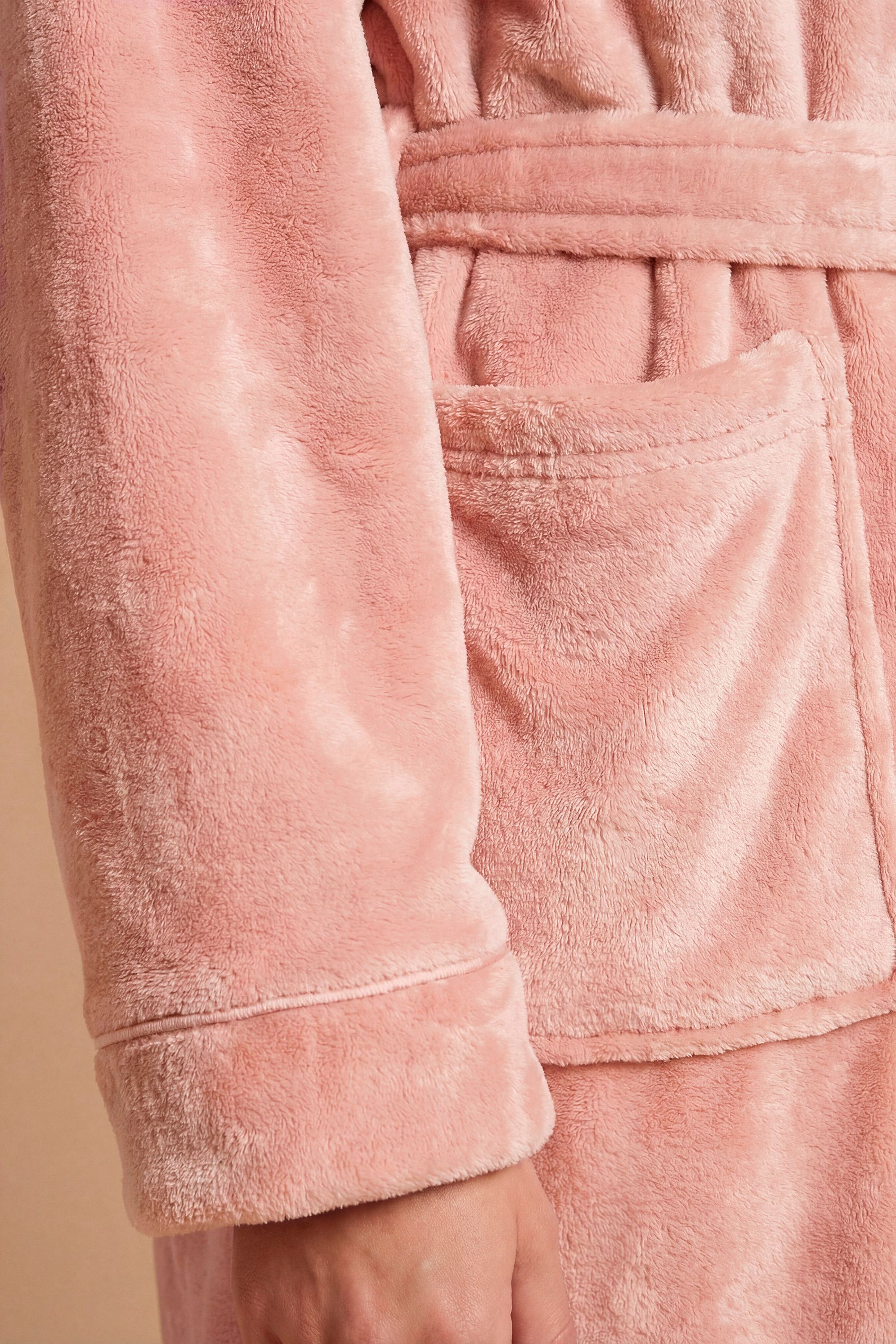 Dorothy Perkins Velour Hooded Short Dressing Gown