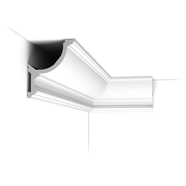C901 Corniche plafond pour éclairage indirect Orac Decor - 14,8x12,4x200cm (h x p x L) - Carton 8 pièces