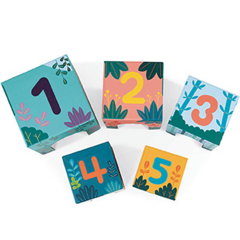 - Cubes à empiler avec figurines Animaux WWF (5 cubes)