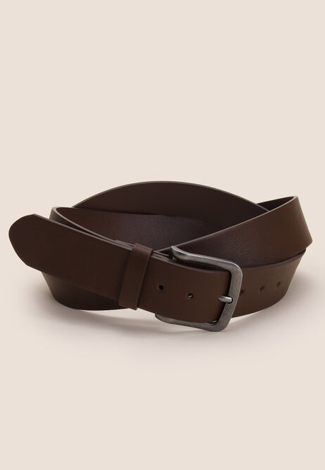 Mens Brown Plain Casual Jean Belt