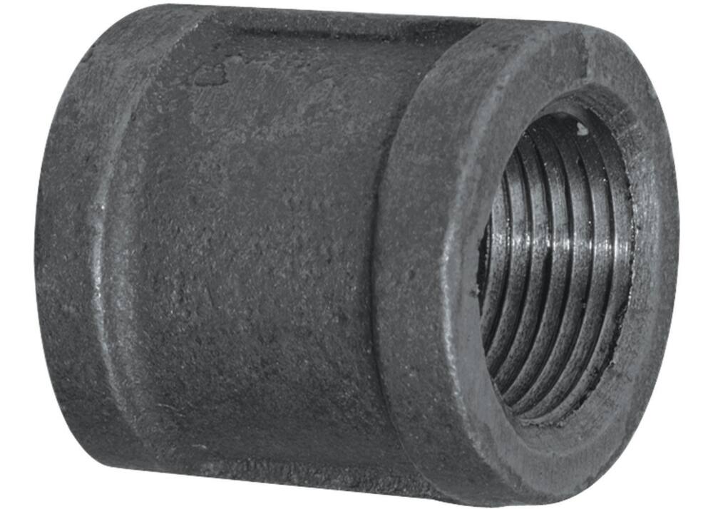 Aqua-Dynamic Galvanized Black Iron Fitting Coupling, Female Pipe Thread, 1/2-in