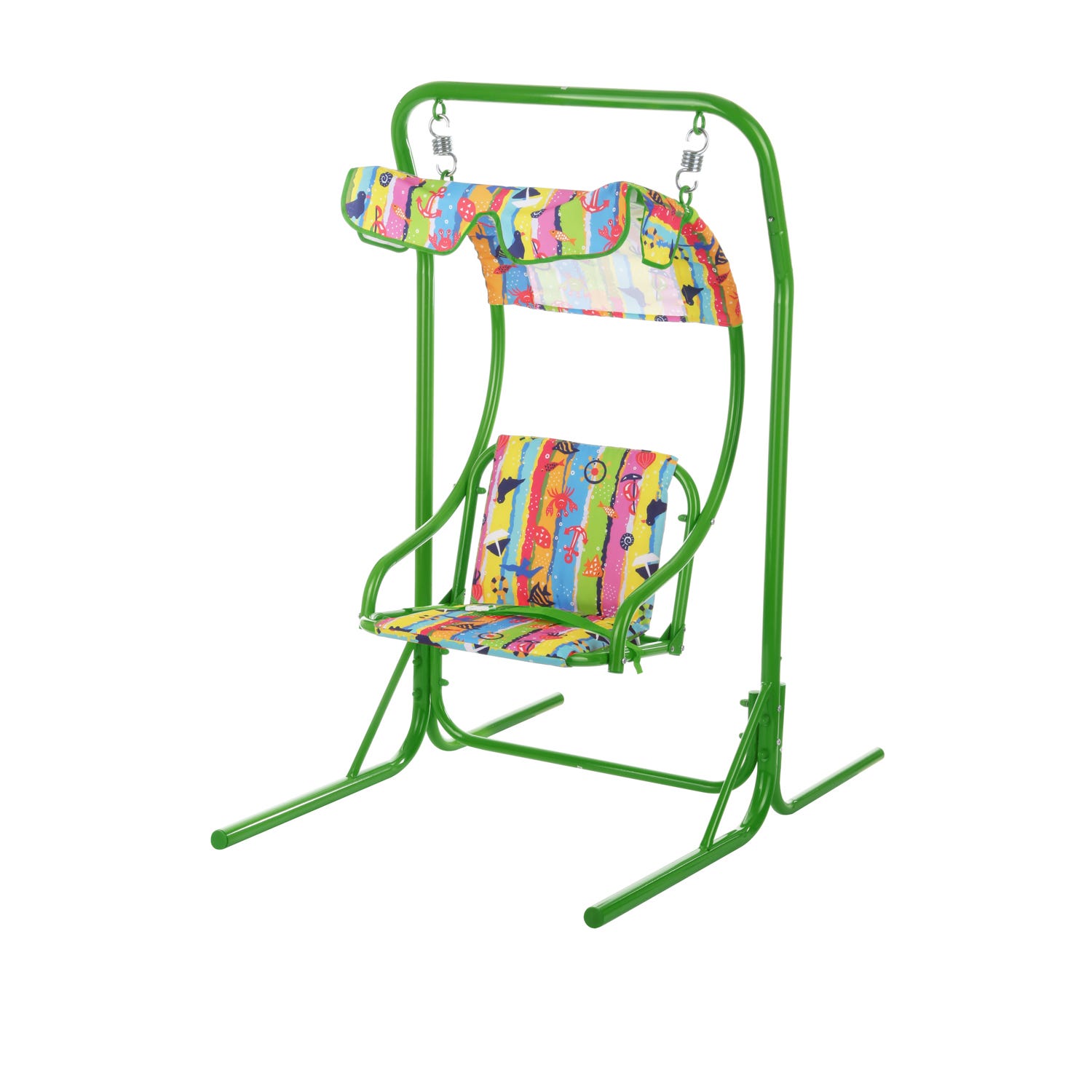 Dondolo bambini verde decori mare