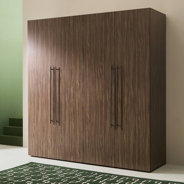 Habitat Atlas 4 Door Wardrobe - Walnut